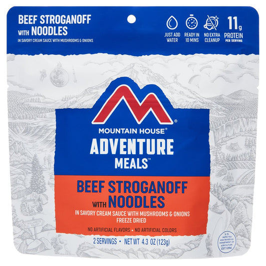 Beef Stroganoff W/Noodles, Freeze-Dried Food, 2 Servings