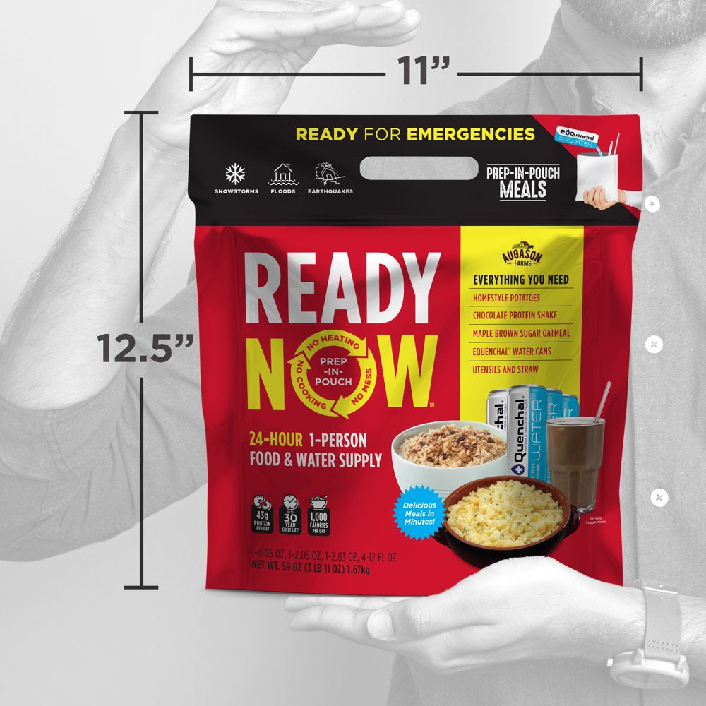 READY NOW 24-Hour 1-Person Emergency Food & Water Supply