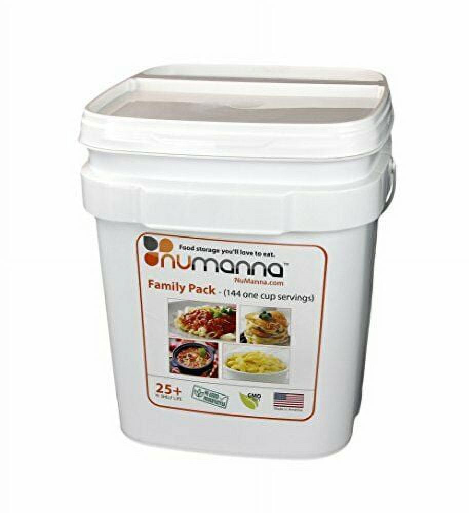 144 Meals, Emergency Survival Food Storage Kit, Separate Rations, in a Bucket, 25 plus Year Shelf Life, Gmo-Free