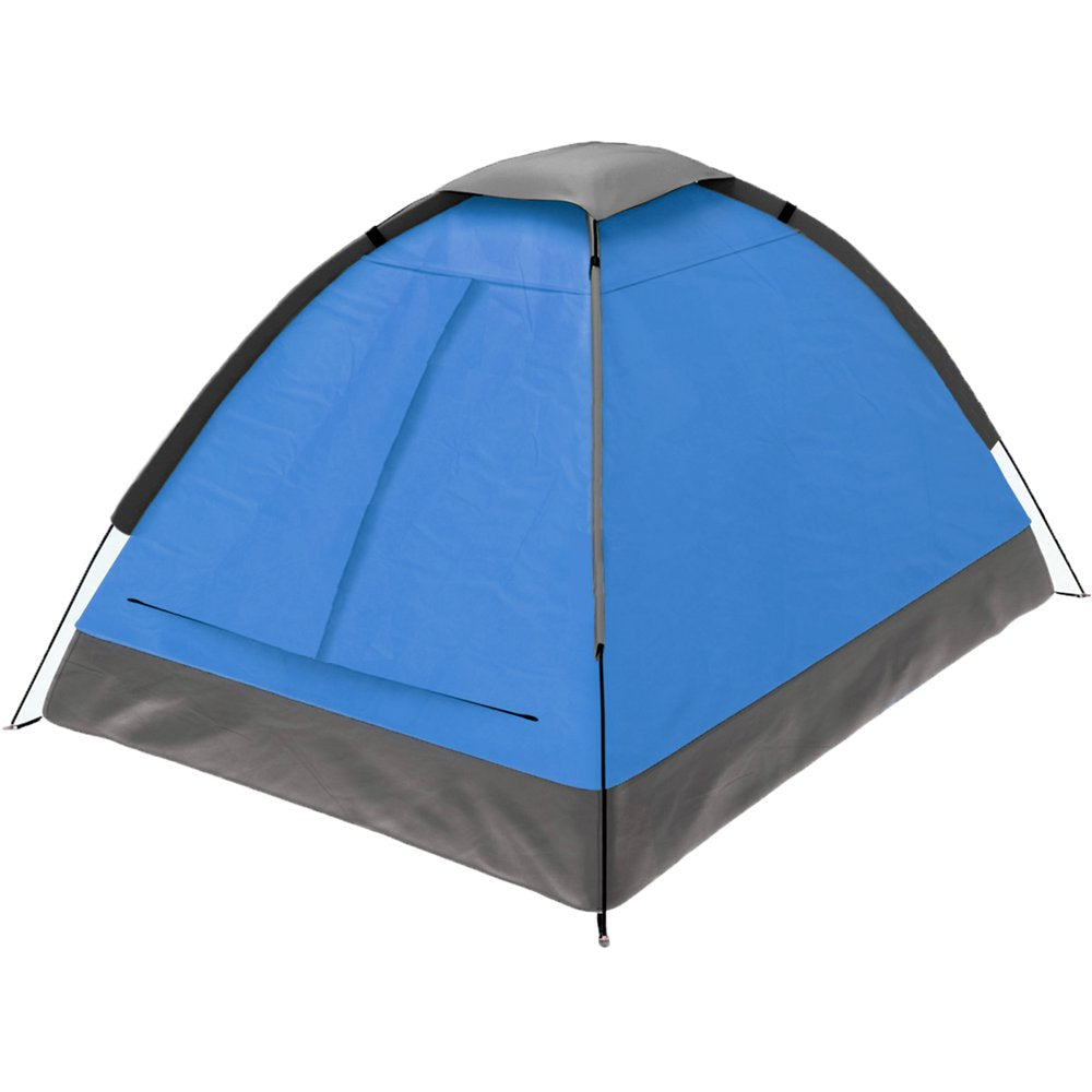 Adventure-Ready: 2-Person Camping Tent with Rain Fly, Carrying Bag, and Lightweight Design for Backpacking, Hiking, or Beach Trips (Blue)