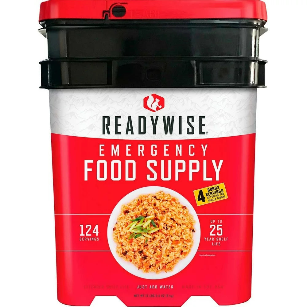 Emergency Food Supply, 124 Servings + 4 Bonus Servings