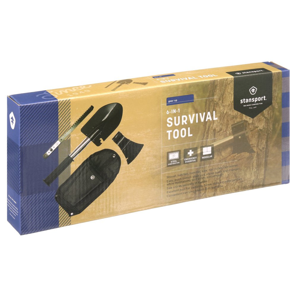 6-In-1 Survival Multi Purpose Tool